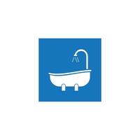 bathtub logo vector