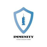 Immunization logo vector