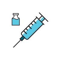 vector de logotipo de vacuna