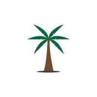 Palm tree summer logo vector