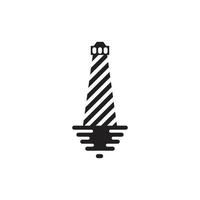 Lighthouse logo template vector