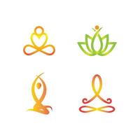vector logo de yoga