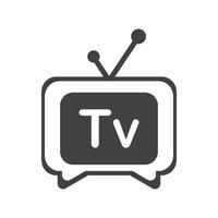 diseño de logotipo de tv vector