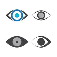 logo cuidado de los ojos vector