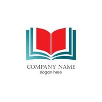 logotipo de educación del libro vector