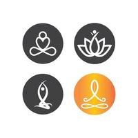 vector logo de yoga