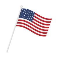 United states flag vector