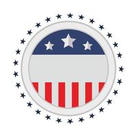 insignia americanainsignia de la bandera americana vector