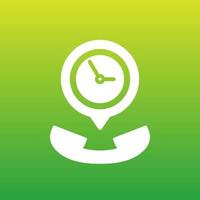 call duration vector icon for apps