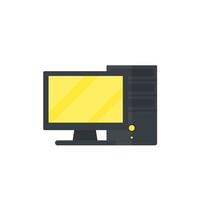 workstation computer vector icon