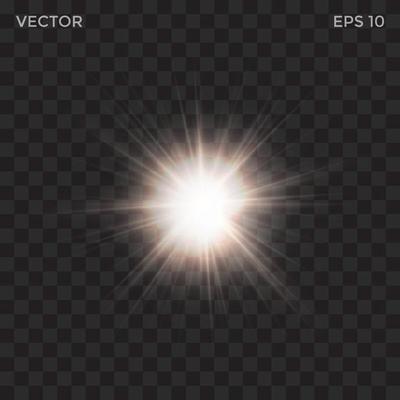 starburst vector light effect