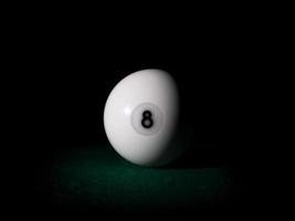 Ball number 8 for Russian billiard pyramid photo