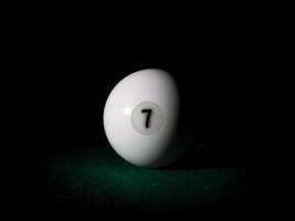 Ball number 7 for Russian billiard pyramid photo