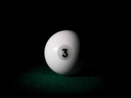 Ball number 3 for Russian billiard pyramid photo