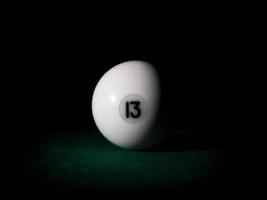 Ball number 13 for Russian billiard pyramid photo