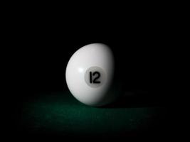 Ball number 12 for Russian billiard pyramid photo