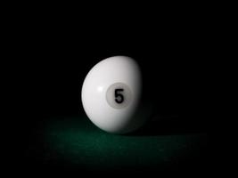 Ball number 5 for Russian billiard pyramid photo