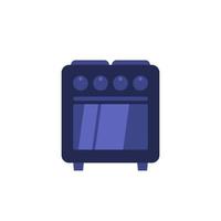 oven vector icon on white