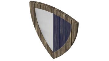 shield wood medieval 3d illustration render photo