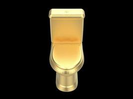 golden wc lavatory water closet 3d illustration photo