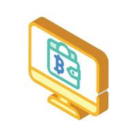 cryptocurrency digital wallet isometric icon vector illustration