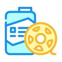 coils and jar with photopolymer color icon vector illustration