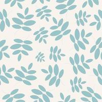 Seamless batonic pattern with leafy branches vector