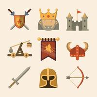 Medieval Icon Collection vector