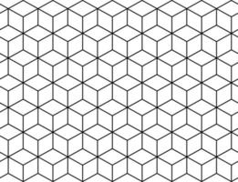 outline cubic seamless pattern vector