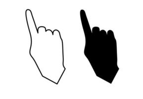 hand cursor icon vector