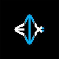 EIX letter logo creative design with vector graphic