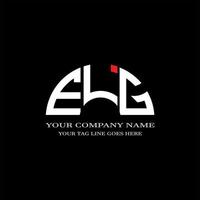 ELG letter logo creative design with vector graphic