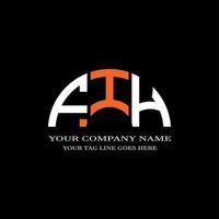 FIH letter logo creative design with vector graphic