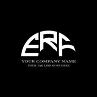 ERF letter logo creative design with vector graphic