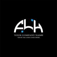 FLH letter logo creative design with vector graphic