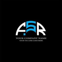 FSR letter logo creative design with vector graphic