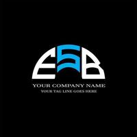 ESB letter logo creative design with vector graphic