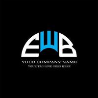 EWB letter logo creative design with vector graphic