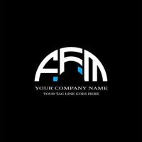 FFM letter logo creative design with vector graphic