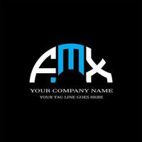 FMX letter logo creative design with   vector graphic