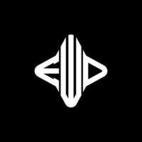 EWD letter logo creative design with vector graphic