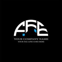 diseño creativo del logotipo de la letra ffe con gráfico vectorial vector