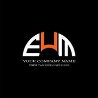 EUM letter logo creative design with vector graphic