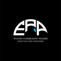 EPP letter logo creative design with vector graphic