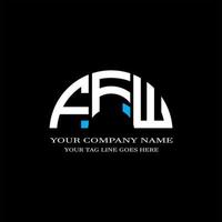 diseño creativo del logotipo de la letra ffw con gráfico vectorial vector