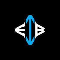 EIB letter logo creative design with vector graphic
