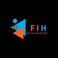 FIH letter logo creative design with vector graphic