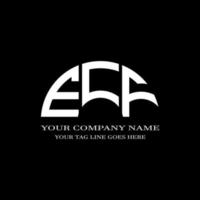 ECF letter logo creative design with vector graphic