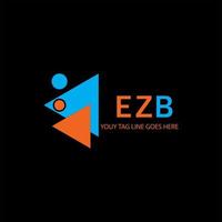 EZB letter logo creative design with vector graphic