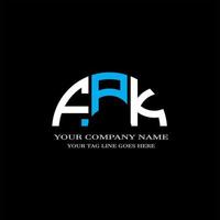 FPK letter logo creative design with vector graphic